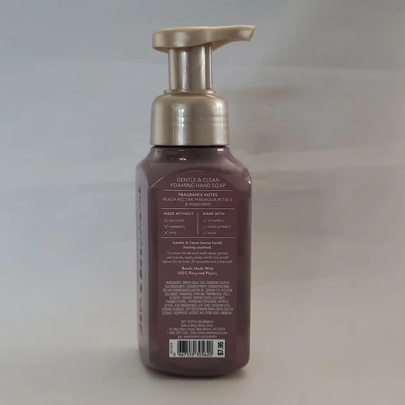 🥳3/20🥳Bath & Body Works PINK PEACH BLOSSOM Gentle Foaming Hand Soap - Picture 2 of 6